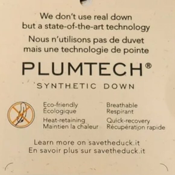 Save The Duck Plumtech Womens Blush Pink Ultra Light Puffer Jacket Vest Size XL - Picture 15 of 15